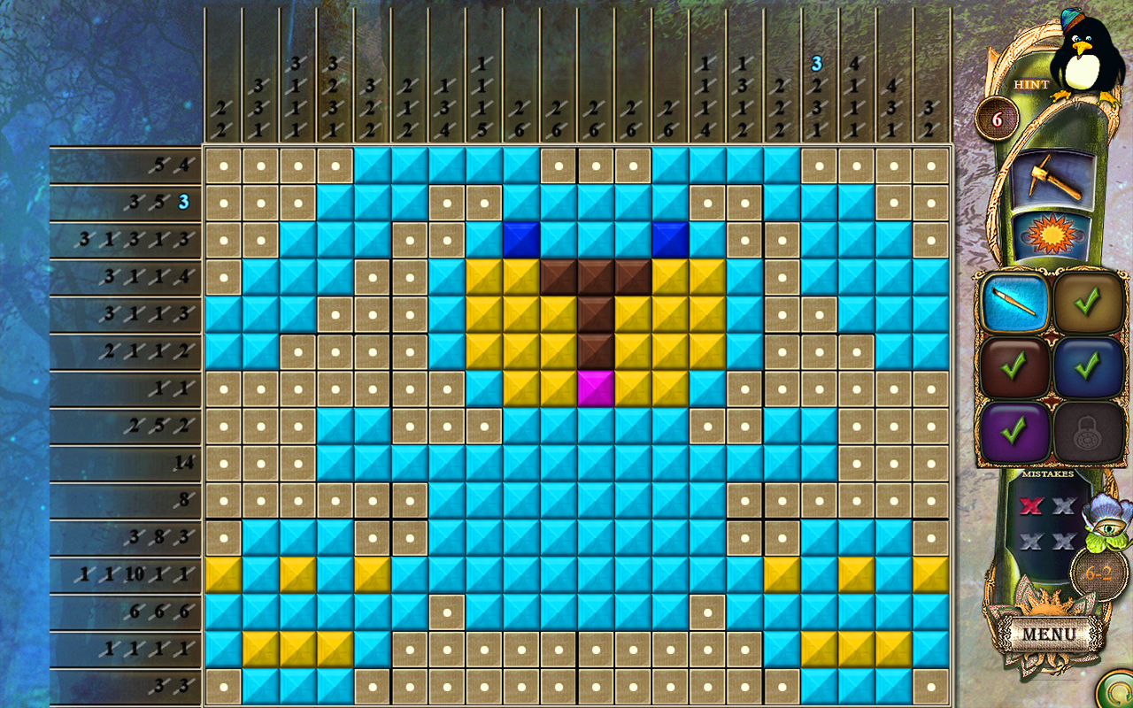 Скриншот: Fantasy Mosaics 23: Magic Forest