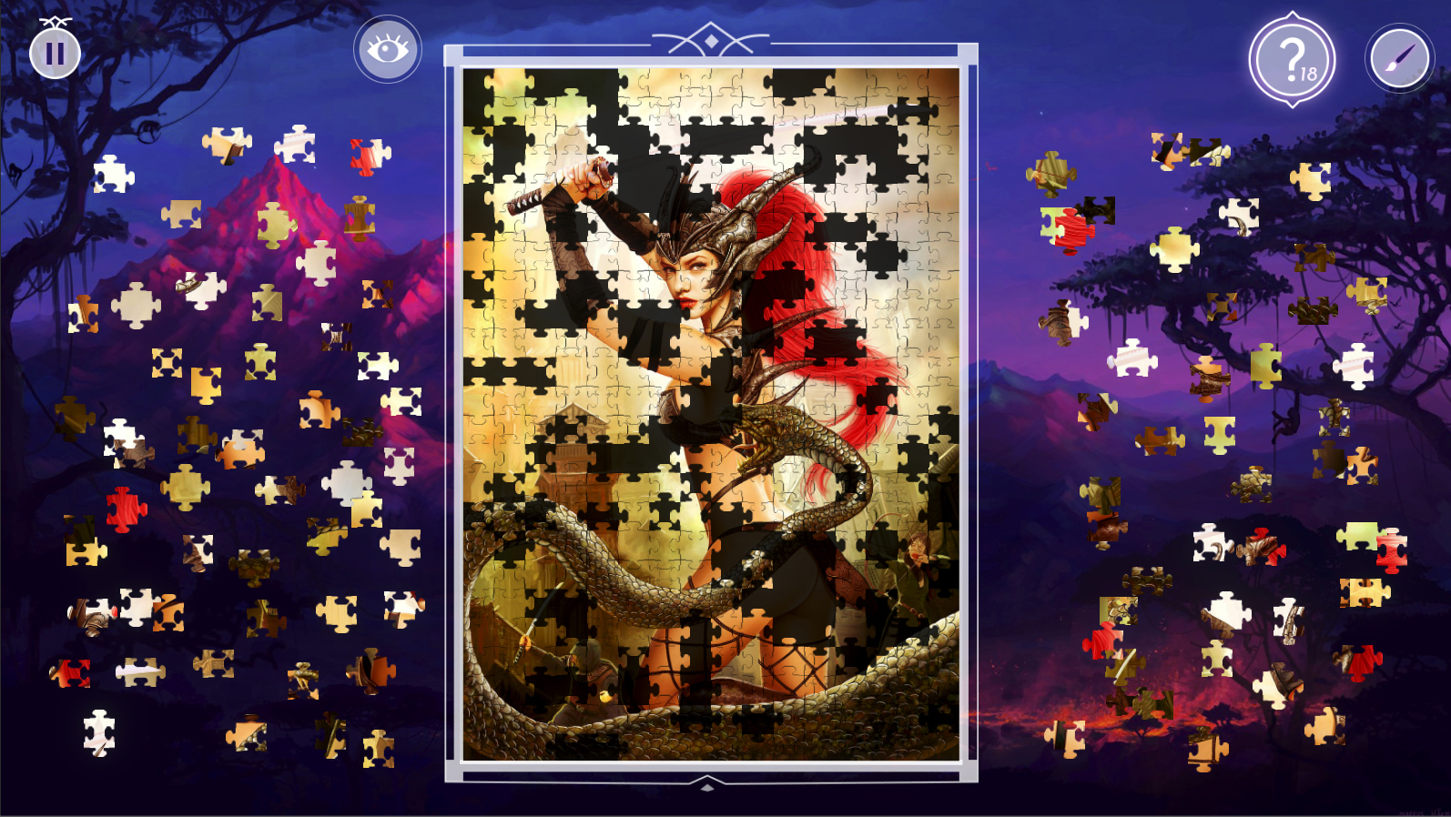 Скриншот: Dark Fantasy 2: Jigsaw Puzzle