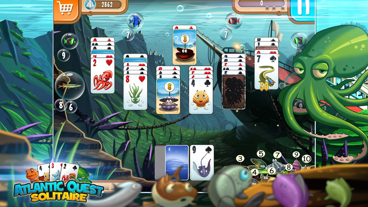 Скриншот: Atlantic Quest Solitaire