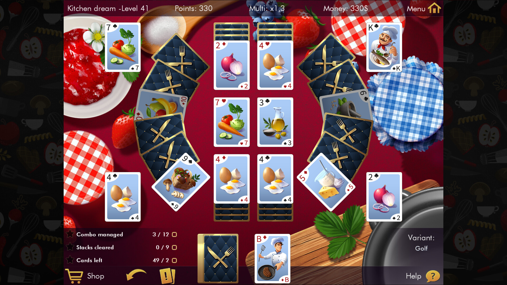Скриншот: Delicious Solitaire