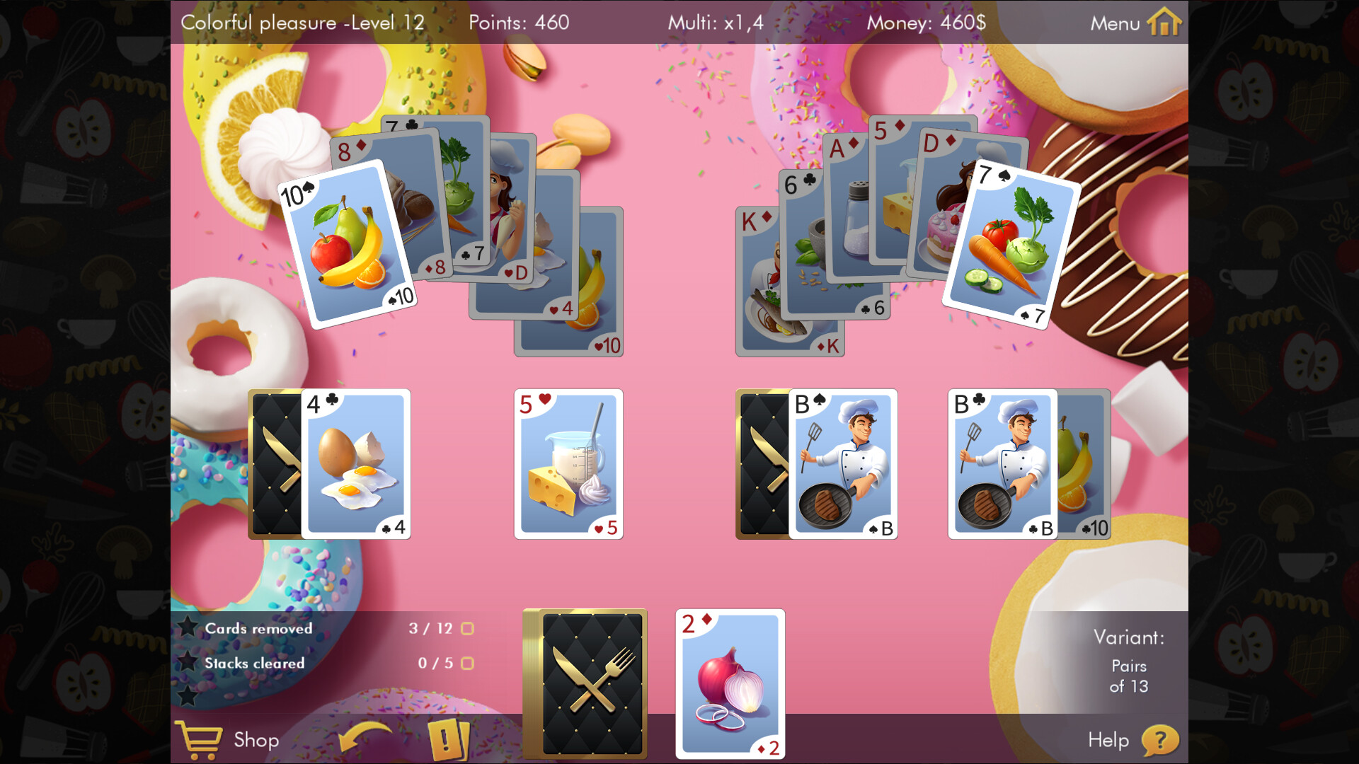 Скриншот: Delicious Solitaire