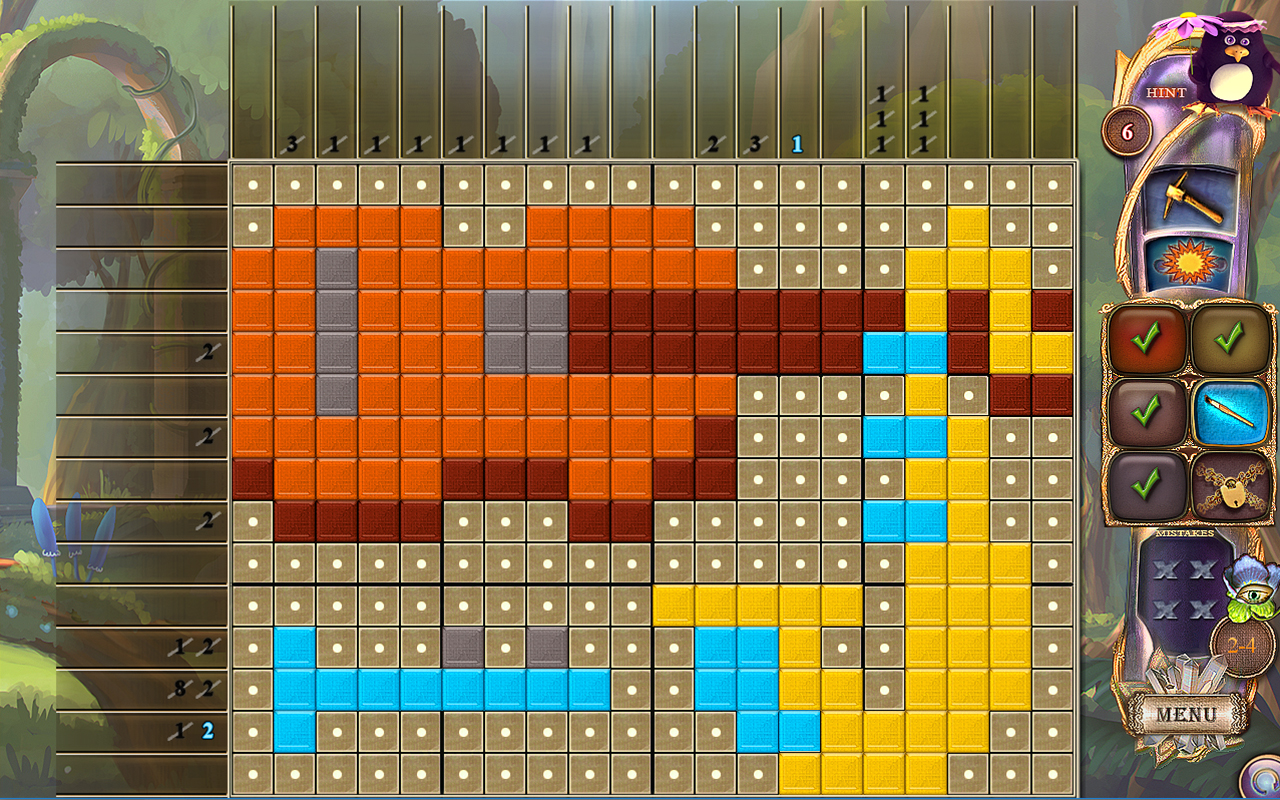 Скриншот: Fantasy Mosaics 27: Secret Colors