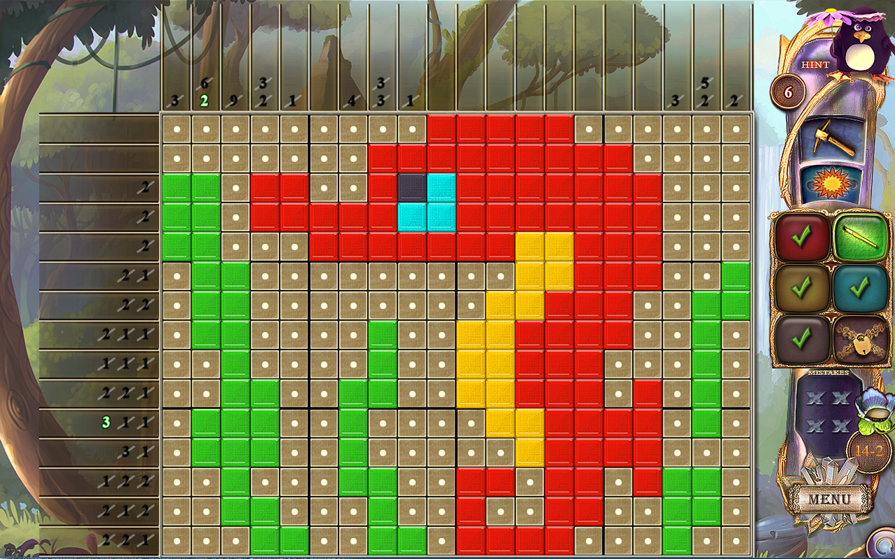 Скриншот: Fantasy Mosaics 27: Secret Colors