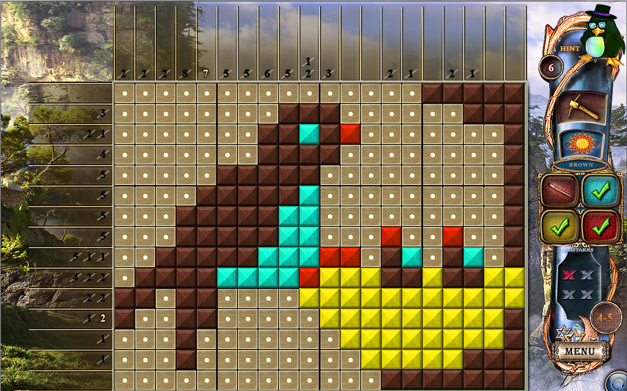 Скриншот: Fantasy Mosaics 15: Ancient Land