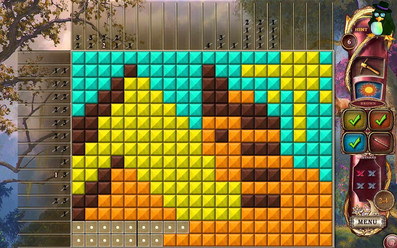 Скриншот: Fantasy Mosaics 14: Fourth Color