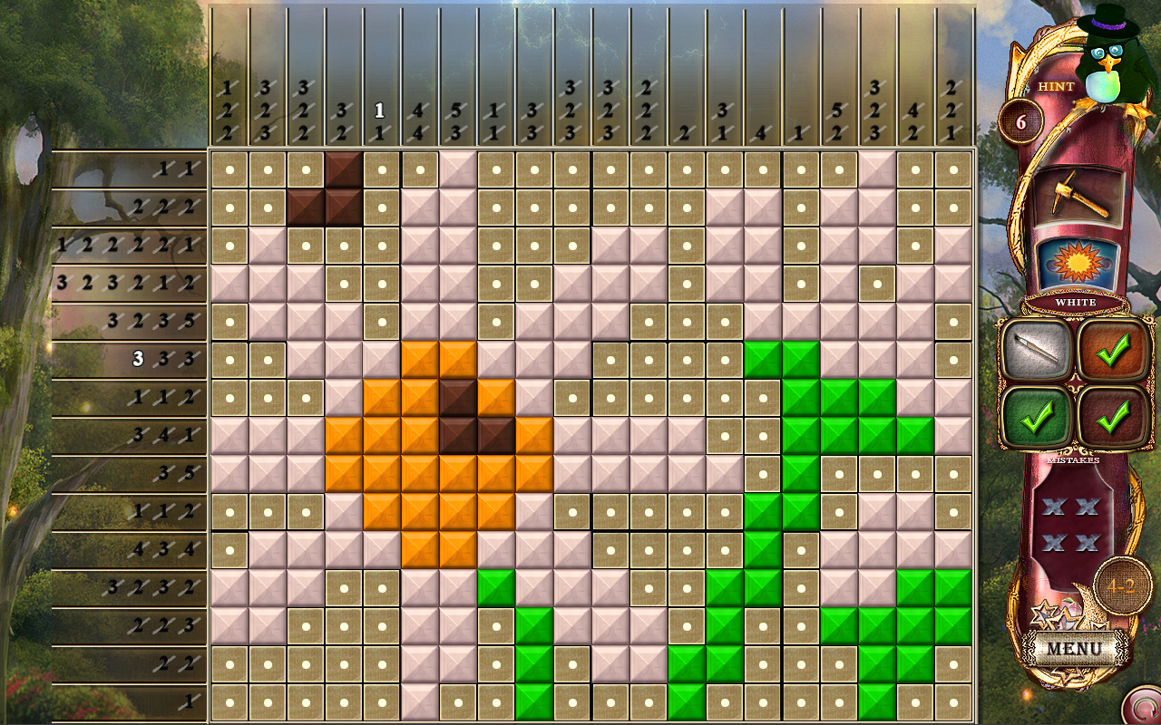 Скриншот: Fantasy Mosaics 14: Fourth Color