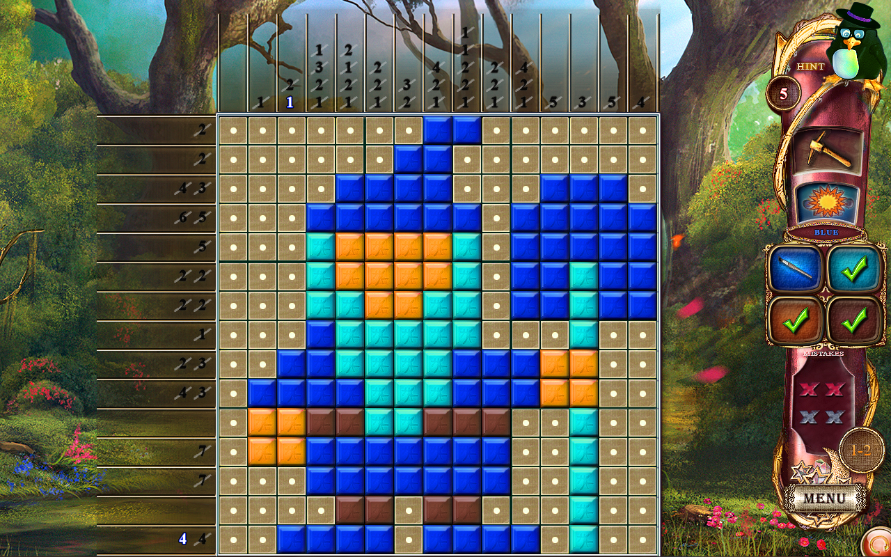 Скриншот: Fantasy Mosaics 14: Fourth Color