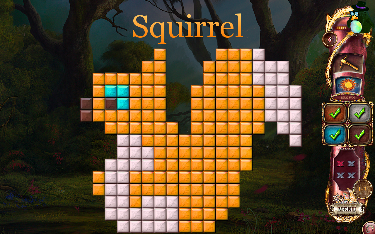 Скриншот: Fantasy Mosaics 14: Fourth Color