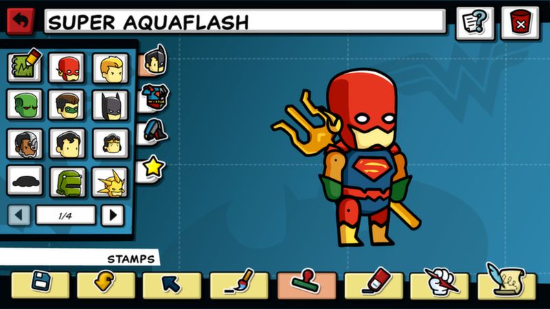 Скриншот: Scribblenauts Unmasked: A DC Comics Adventure