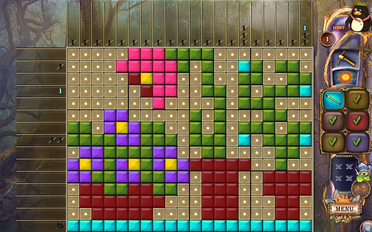 Скриншот: Fantasy Mosaics 20: Castle of Puzzles