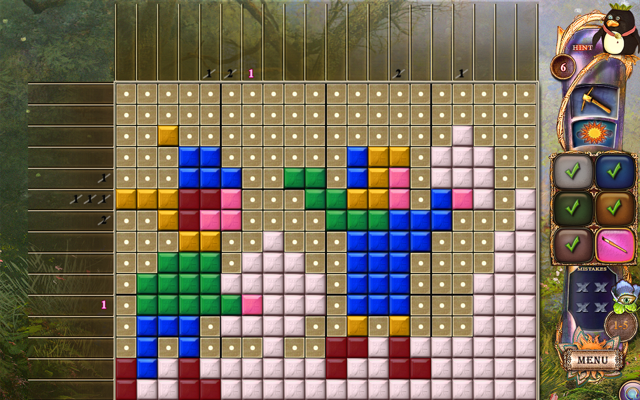 Скриншот: Fantasy Mosaics 20: Castle of Puzzles