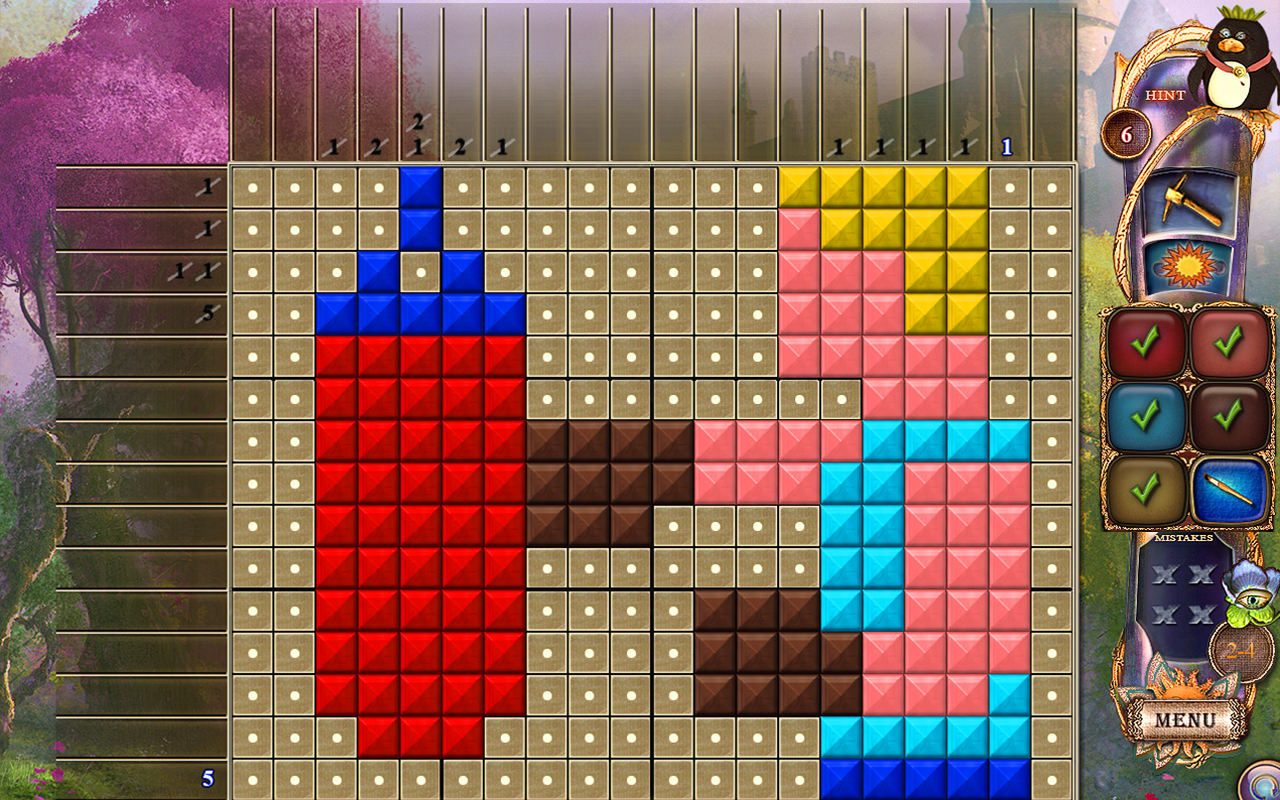 Скриншот: Fantasy Mosaics 20: Castle of Puzzles