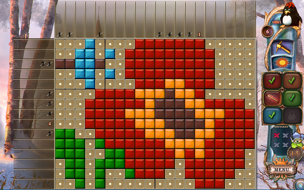 Скриншот: Fantasy Mosaics 22: Summer Vacation