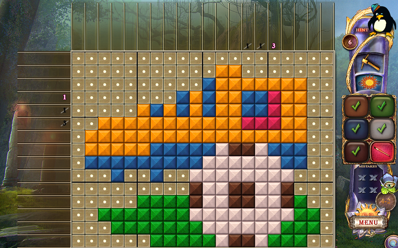 Скриншот: Fantasy Mosaics 24: Deserted Island