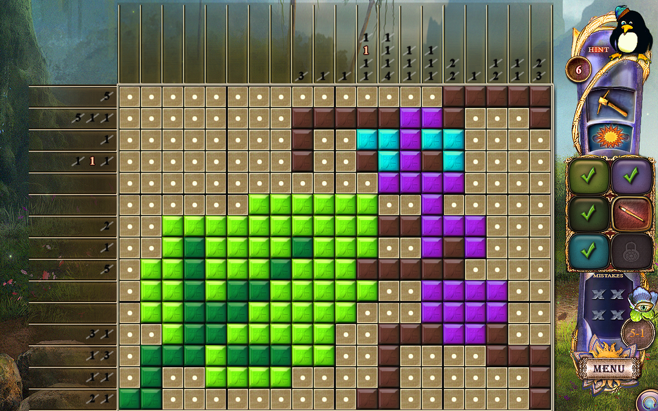Скриншот: Fantasy Mosaics 24: Deserted Island