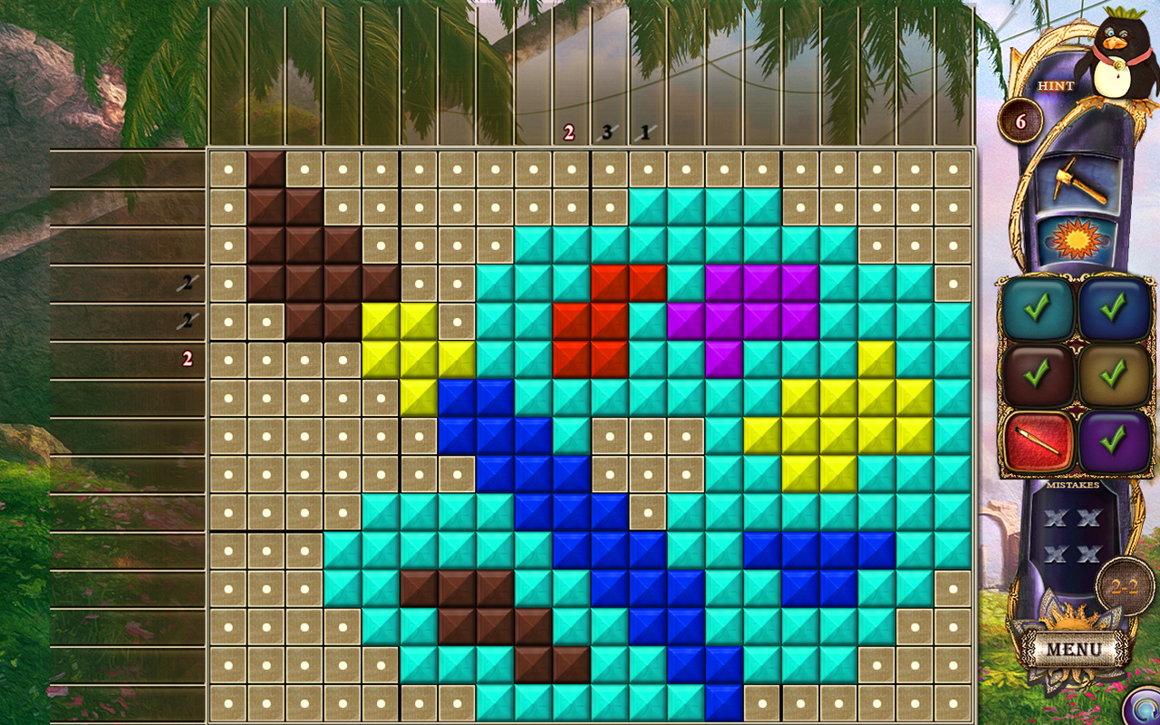 Скриншот: Fantasy Mosaics 17: New Palette