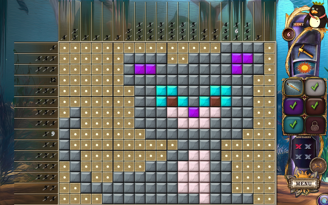 Скриншот: Fantasy Mosaics 17: New Palette