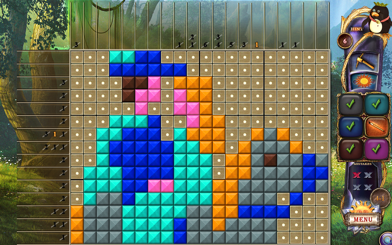 Скриншот: Fantasy Mosaics 17: New Palette