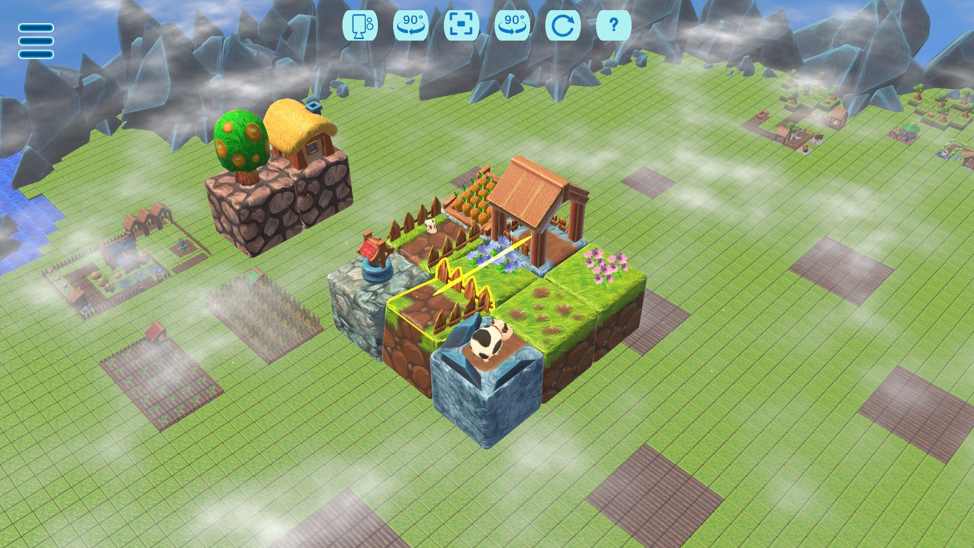 Скриншот: Floating Farmer - Logic Puzzle