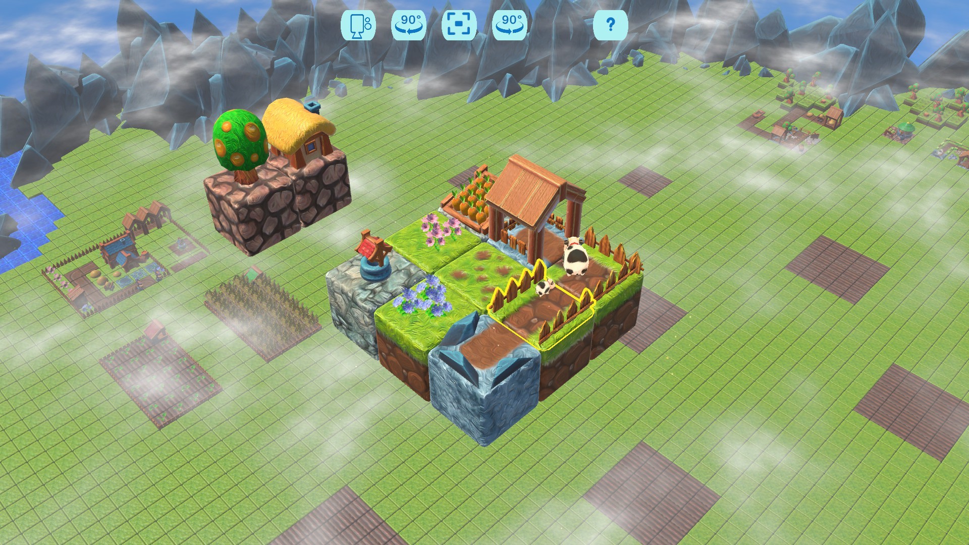 Скриншот: Floating Farmer - Logic Puzzle