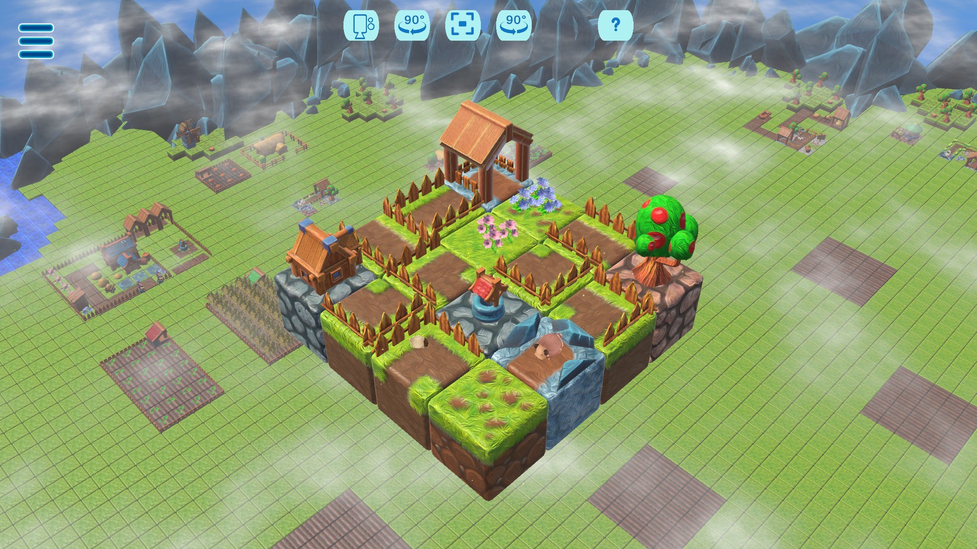 Скриншот: Floating Farmer - Logic Puzzle