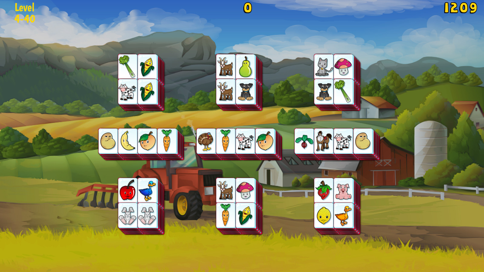 Скриншот: Barnyard Mahjong 3