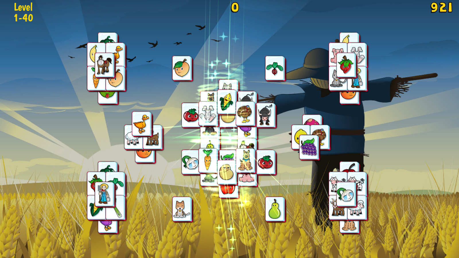 Скриншот: Barnyard Mahjong 3