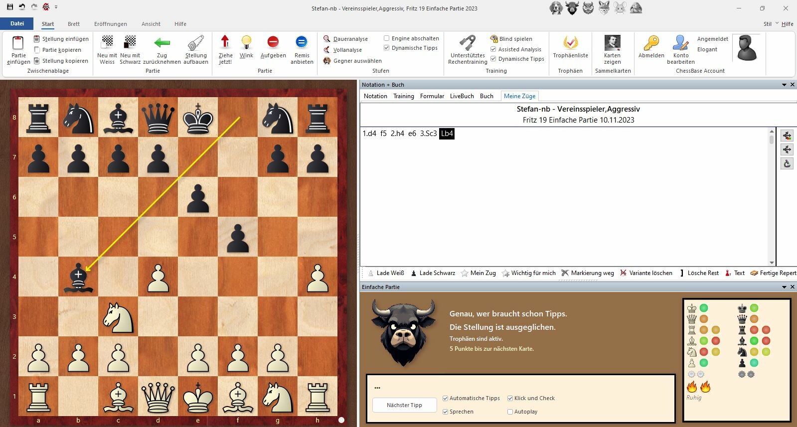 Скриншот: Fritz 19 SE