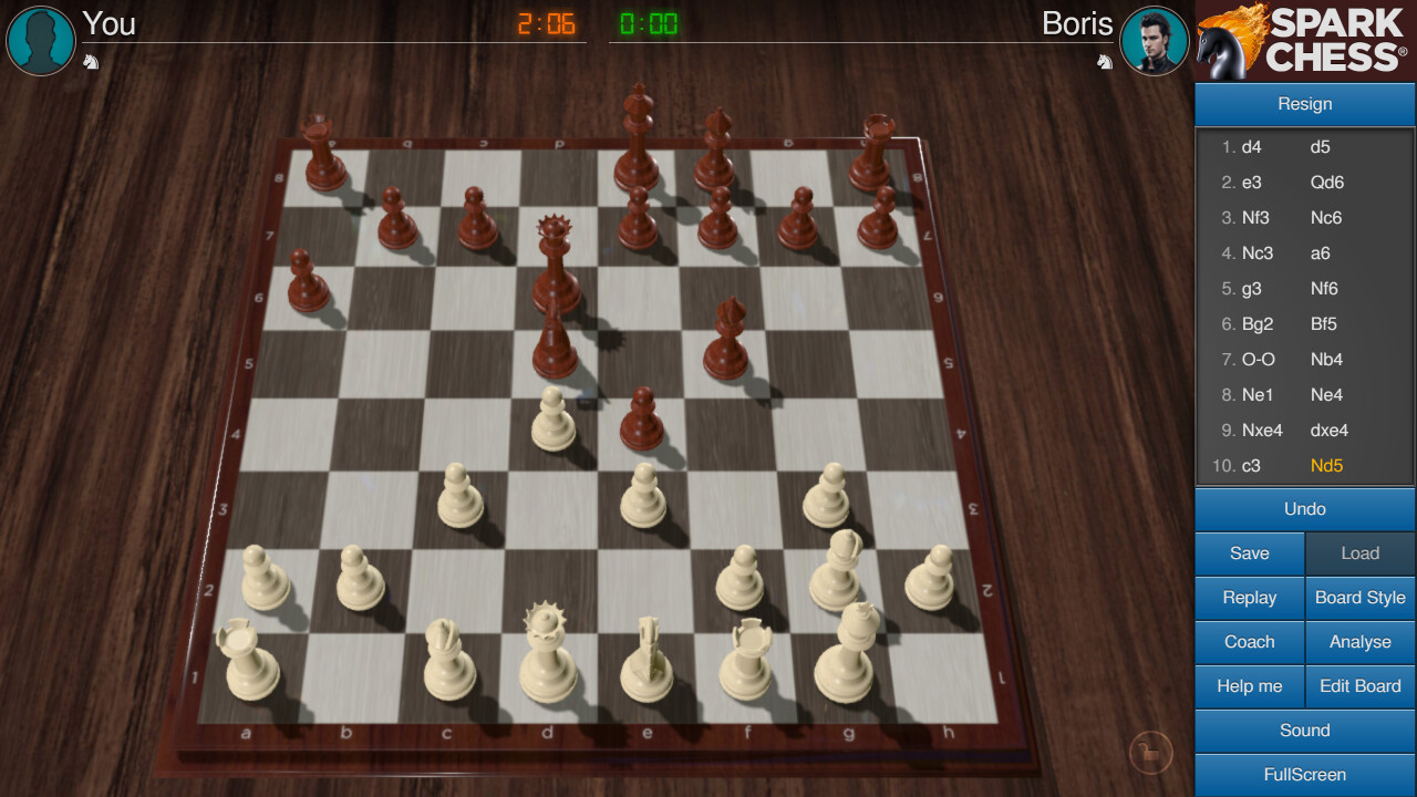 Скриншот: SparkChess