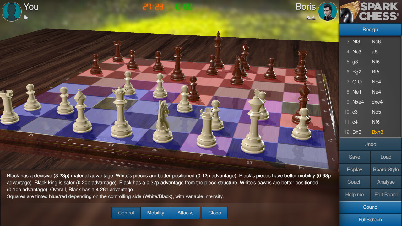 Скриншот: SparkChess