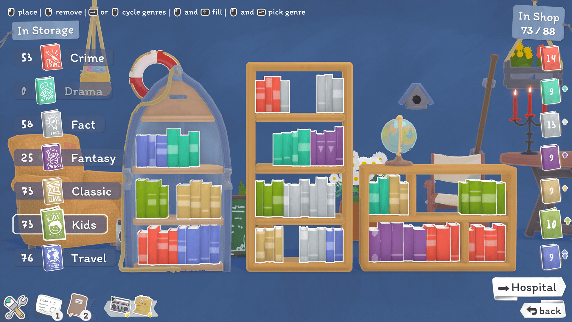Скриншот: Tiny Bookshop