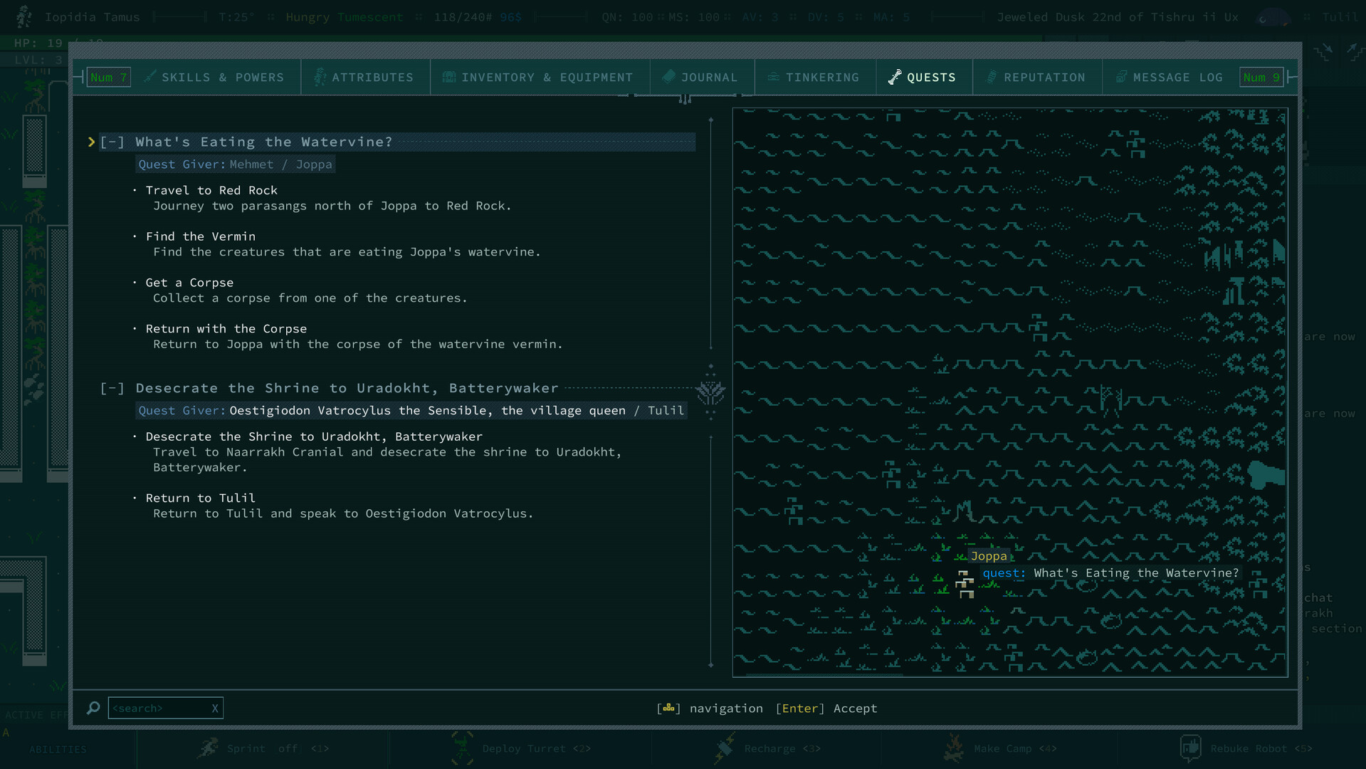 Скриншот: Caves of Qud