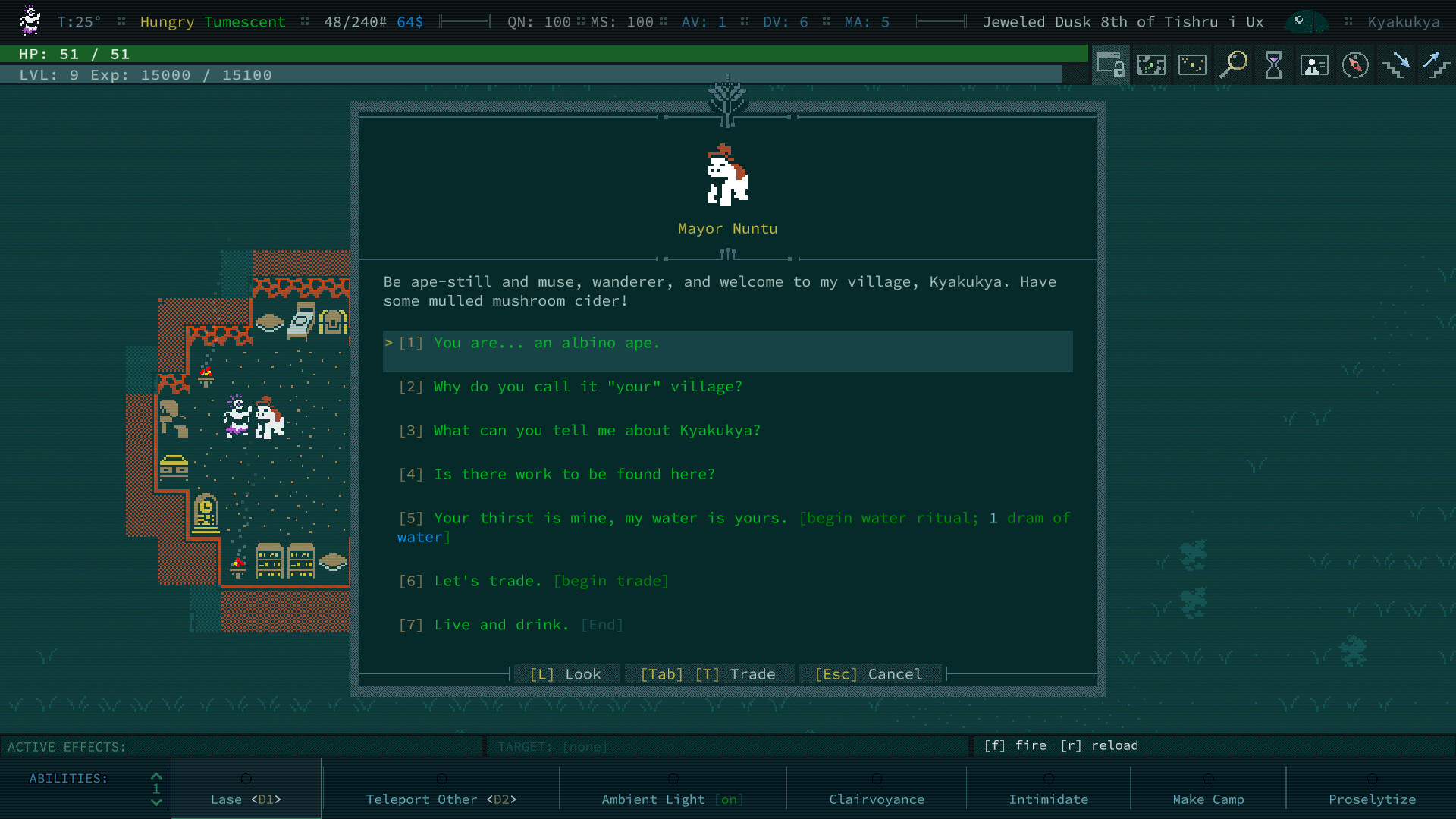 Скриншот: Caves of Qud