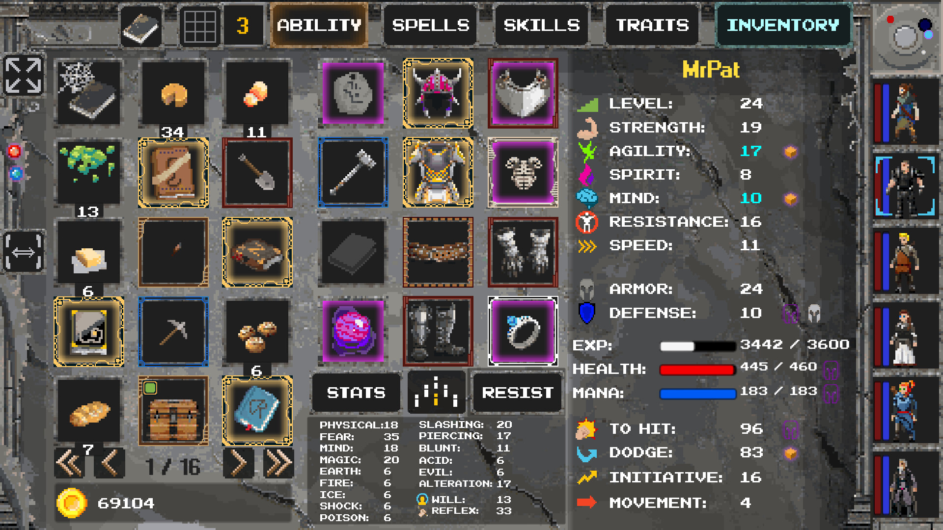Скриншот: Caves of Lore