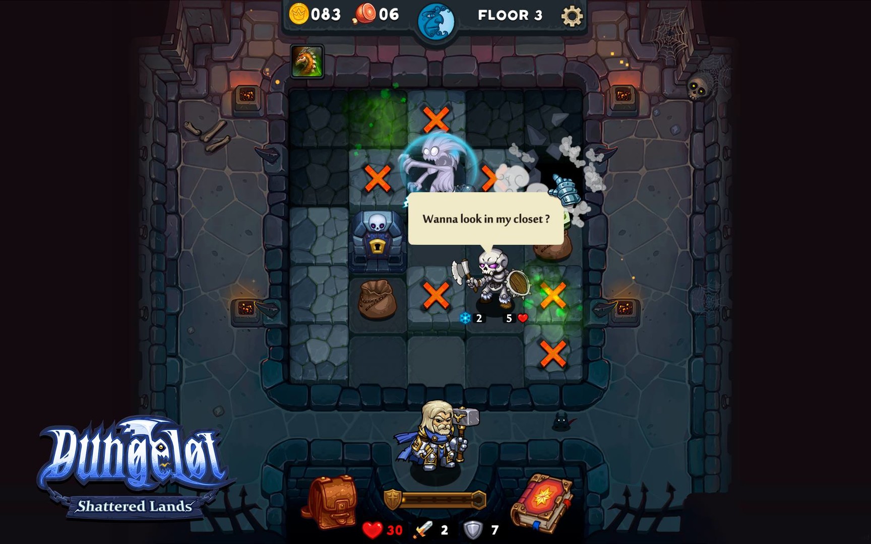 Скриншот: Dungelot: Shattered Lands