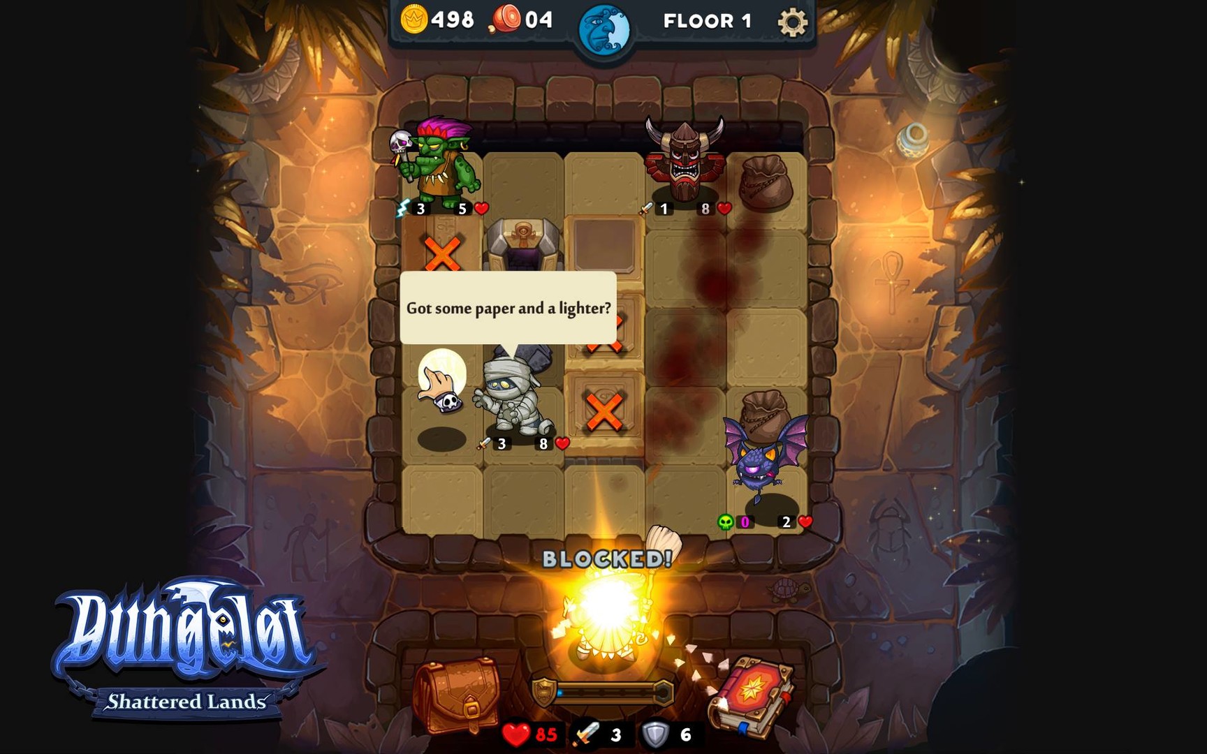 Скриншот: Dungelot: Shattered Lands