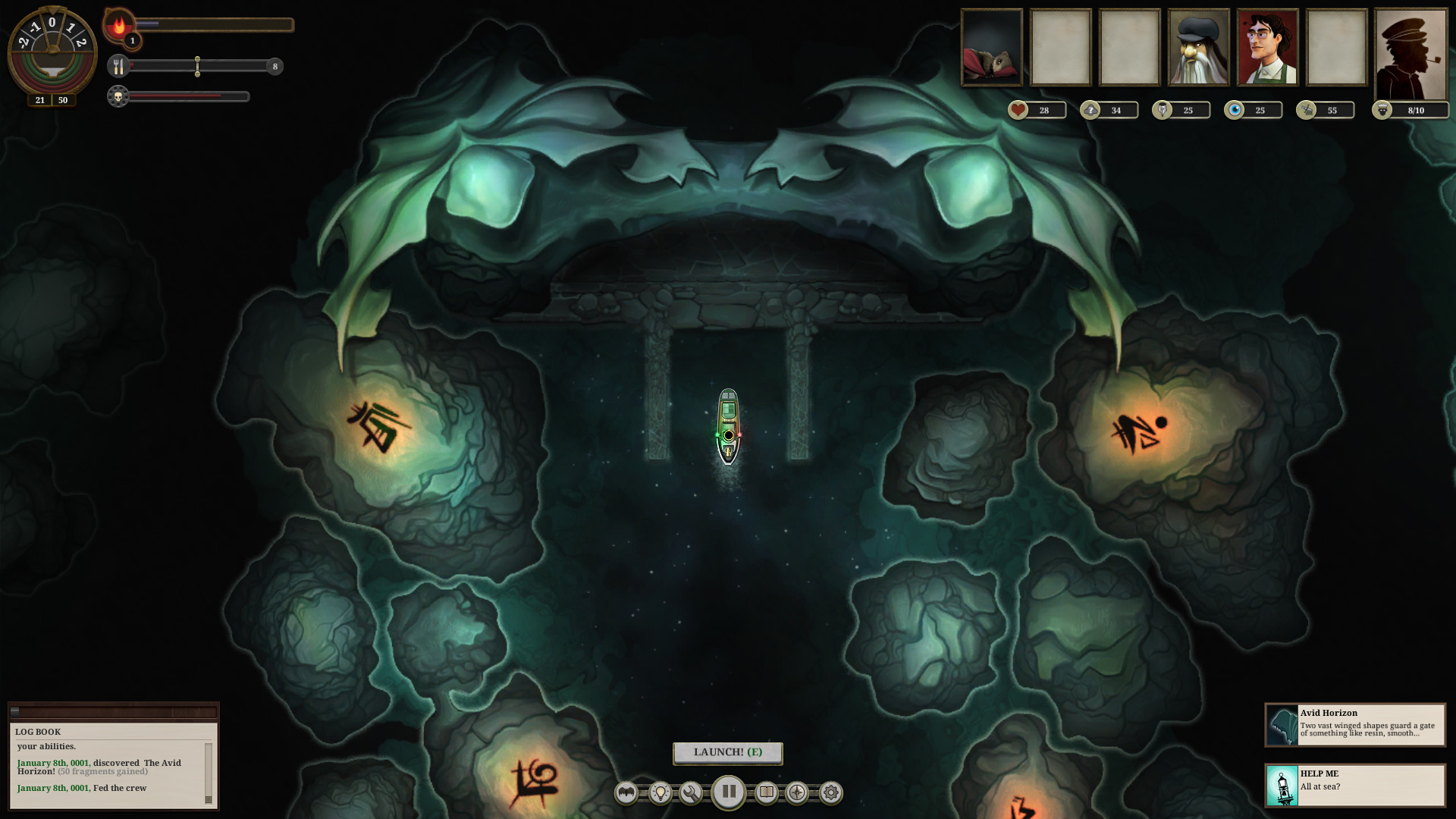 Скриншот: SUNLESS SEA