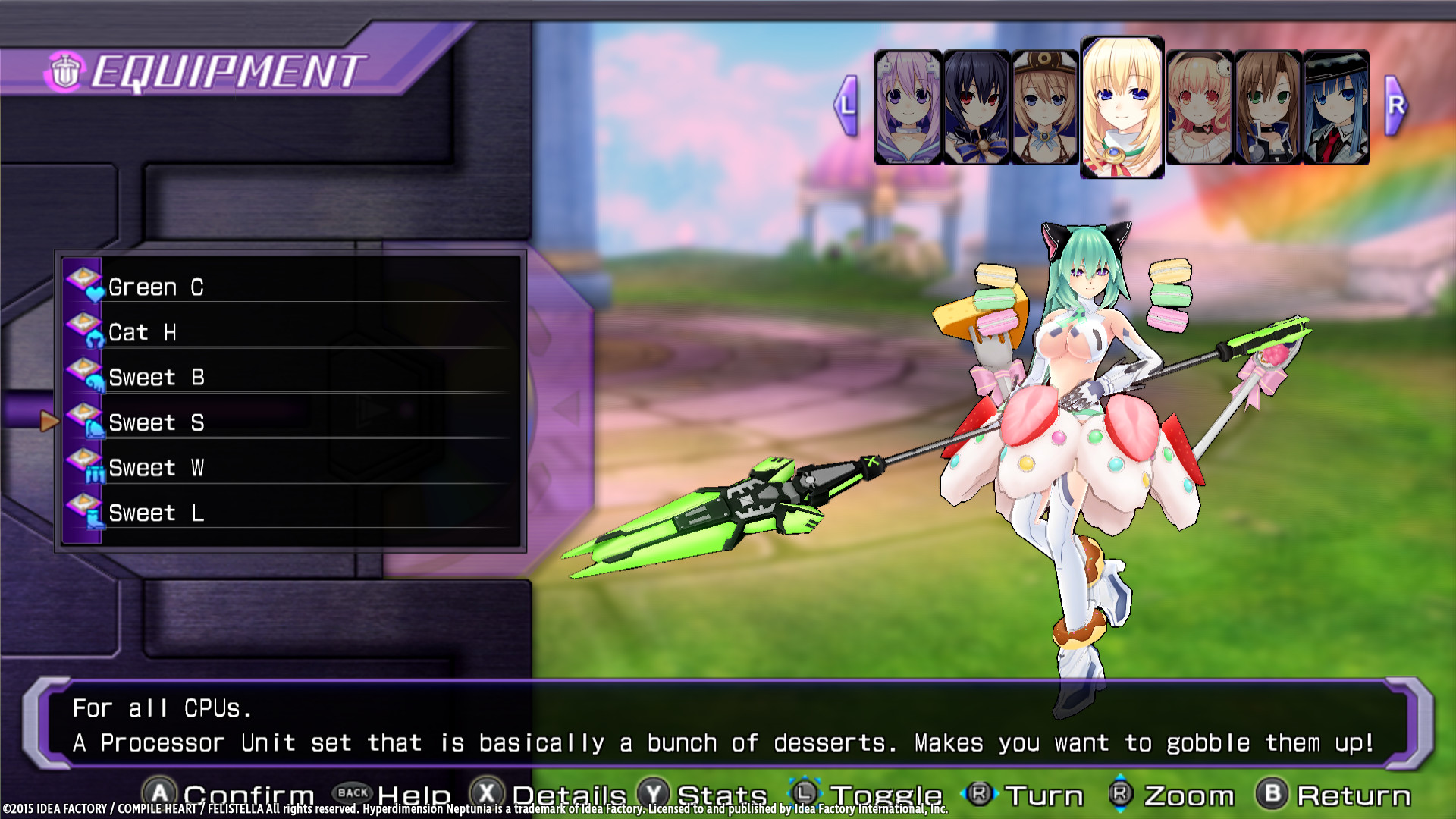 Скриншот: Hyperdimension Neptunia Re;Birth1