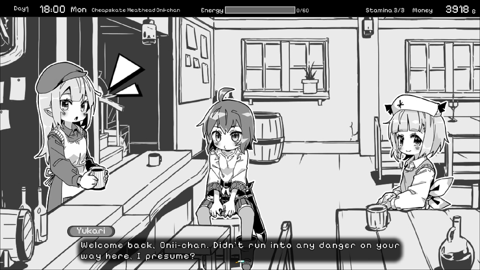 Скриншот: Living With Sister: Monochrome Fantasy