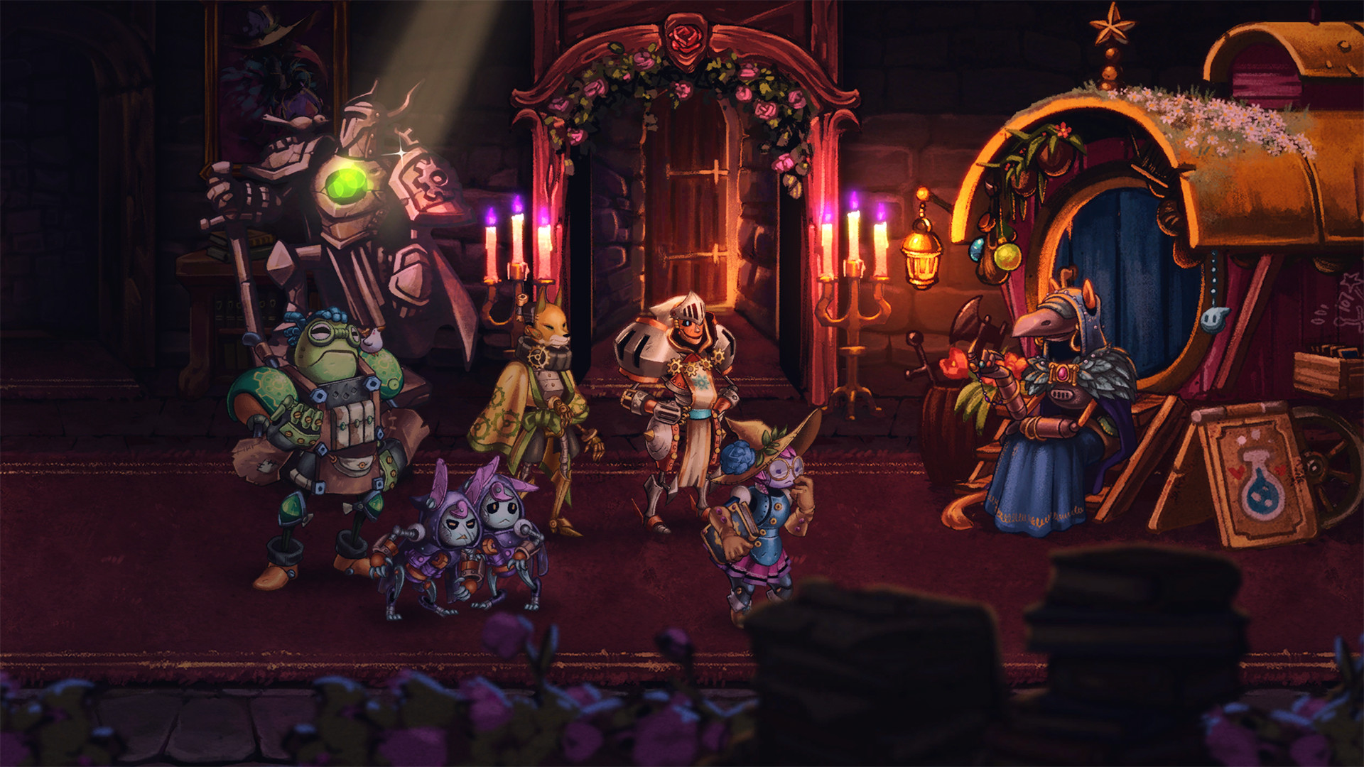 Скриншот: SteamWorld Quest: Hand of Gilgamech
