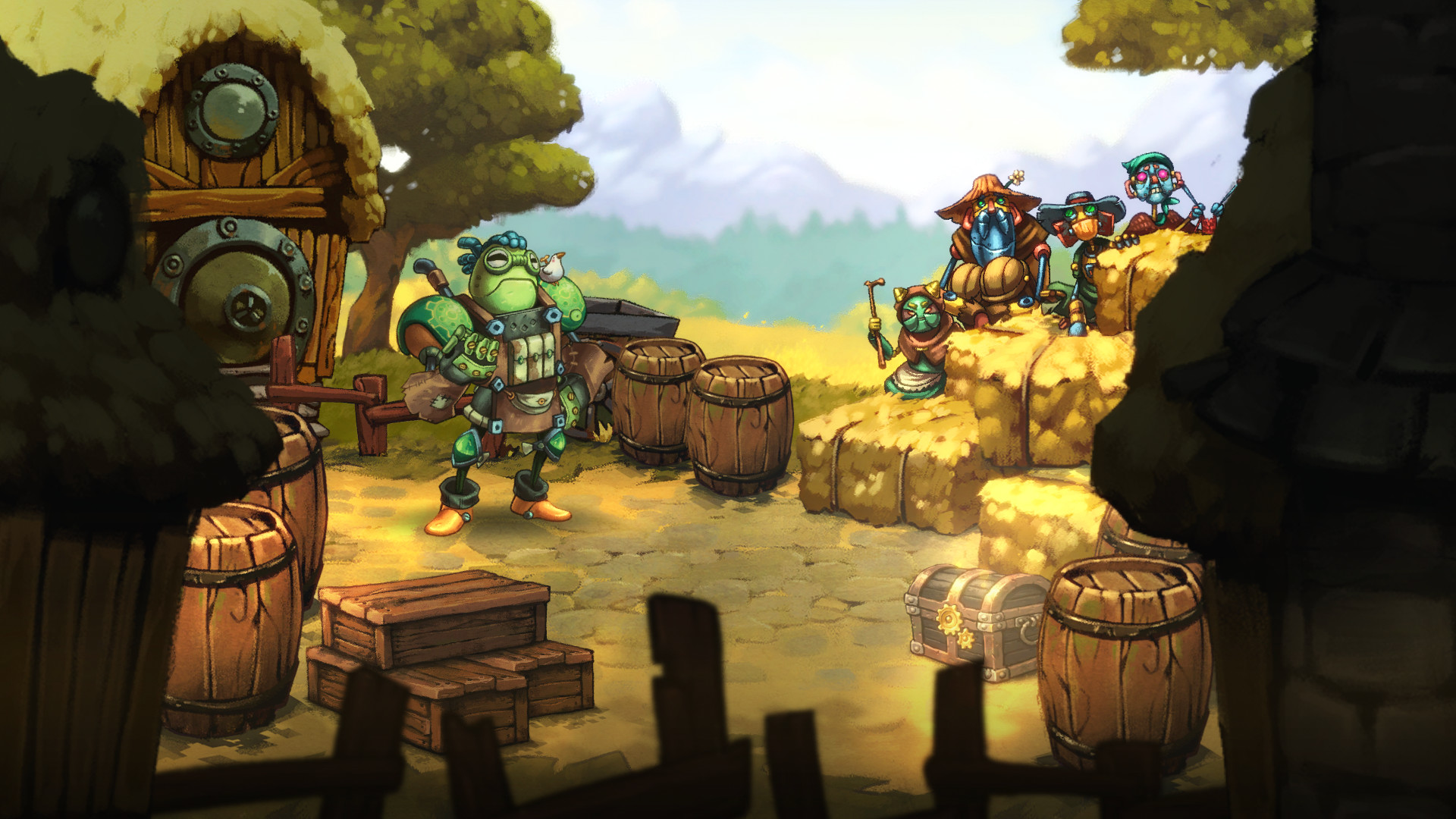 Скриншот: SteamWorld Quest: Hand of Gilgamech