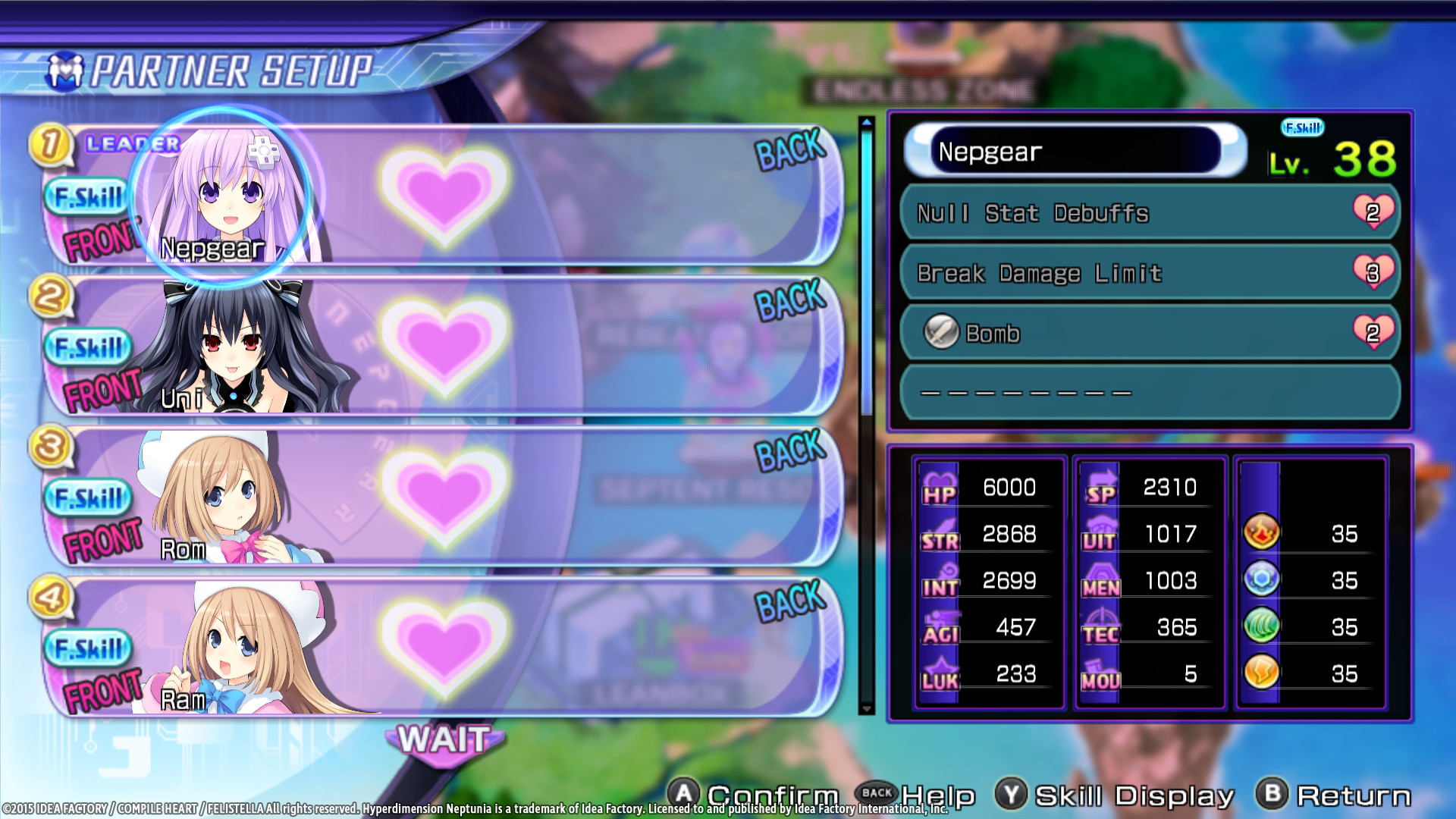 Скриншот: Hyperdimension Neptunia Re;Birth2: Sisters Generation