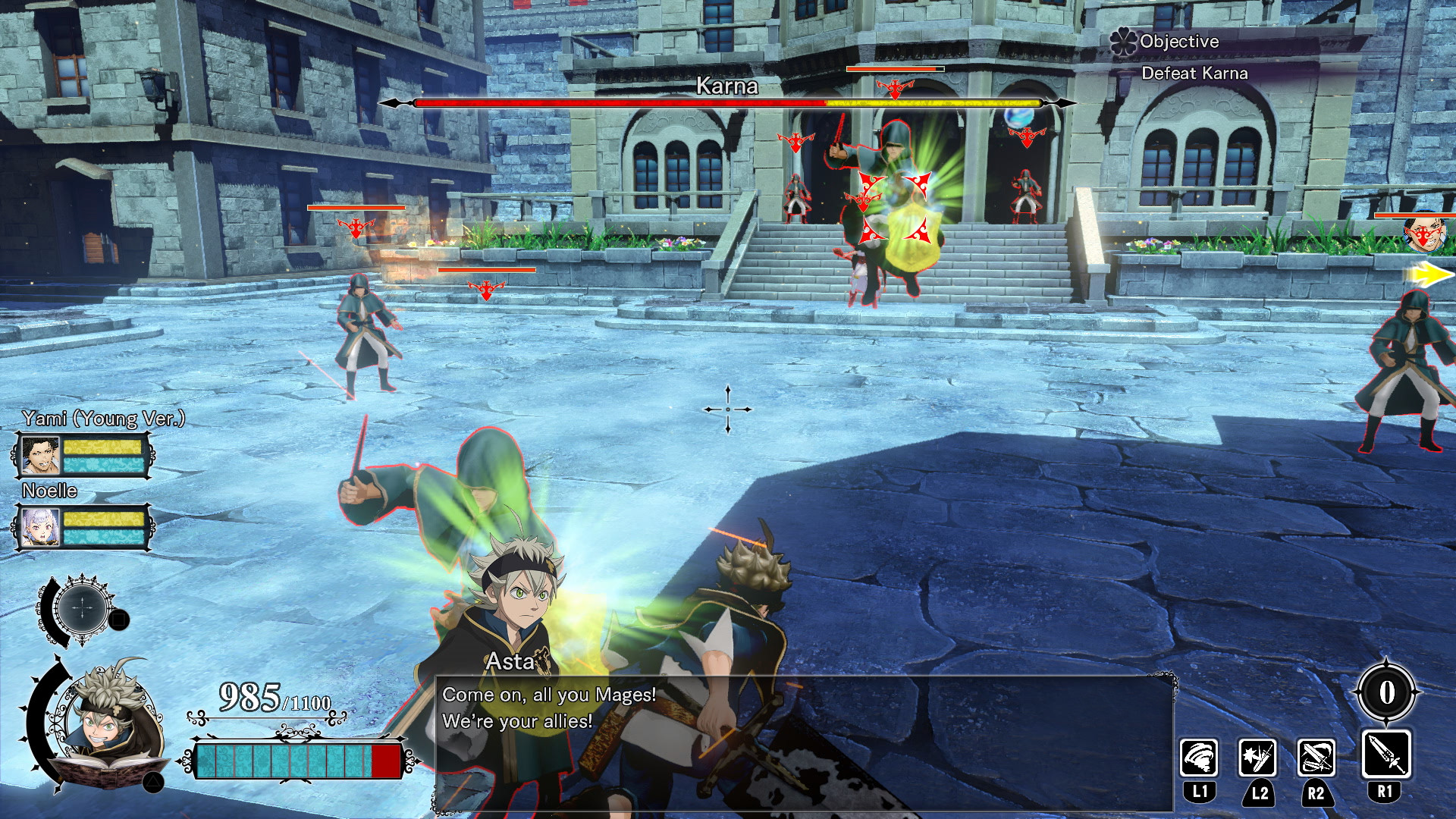 Скриншот: BLACK CLOVER: QUARTET KNIGHTS