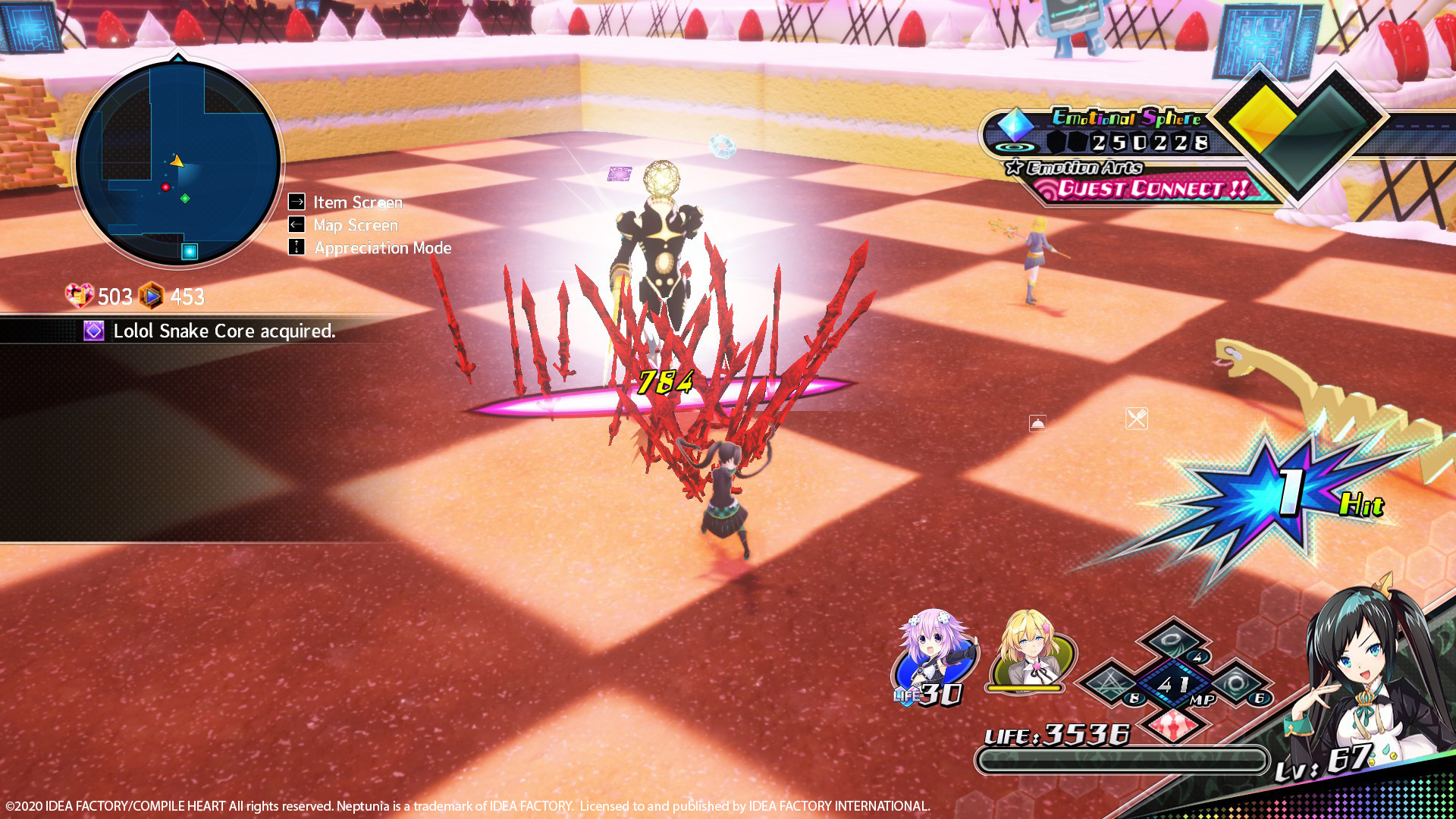 Скриншот: Neptunia Virtual Stars
