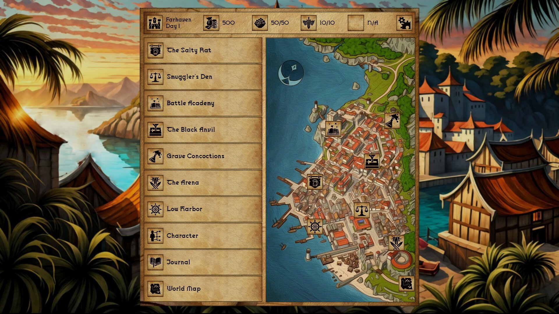 Скриншот: Grim Tides - Old School RPG