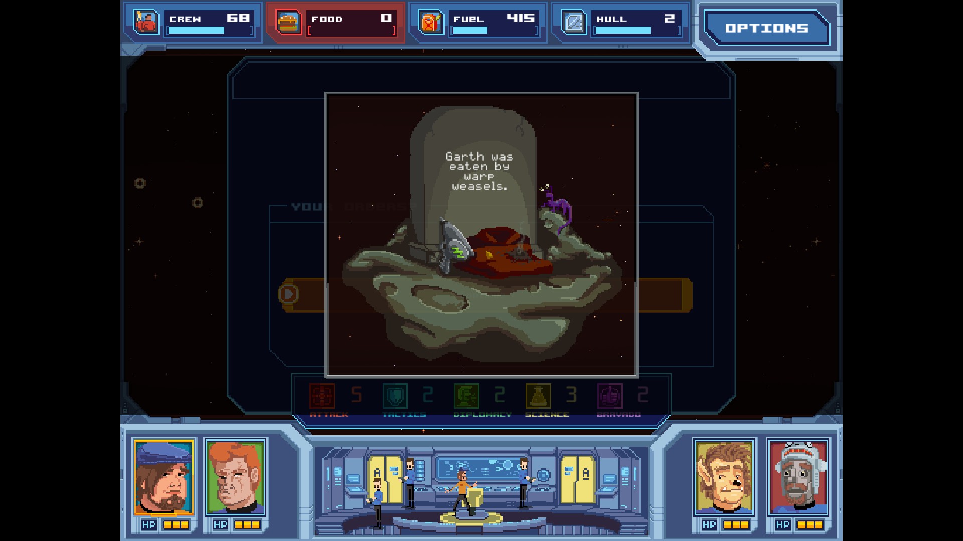Скриншот: Orion Trail