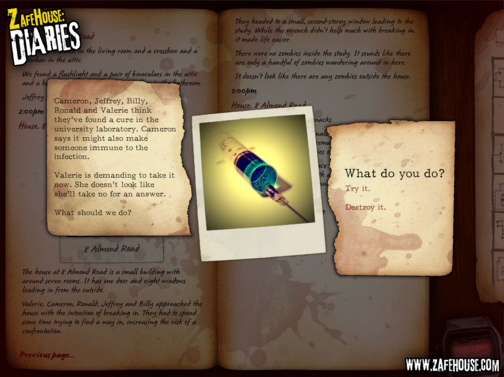 Скриншот: Zafehouse: Diaries