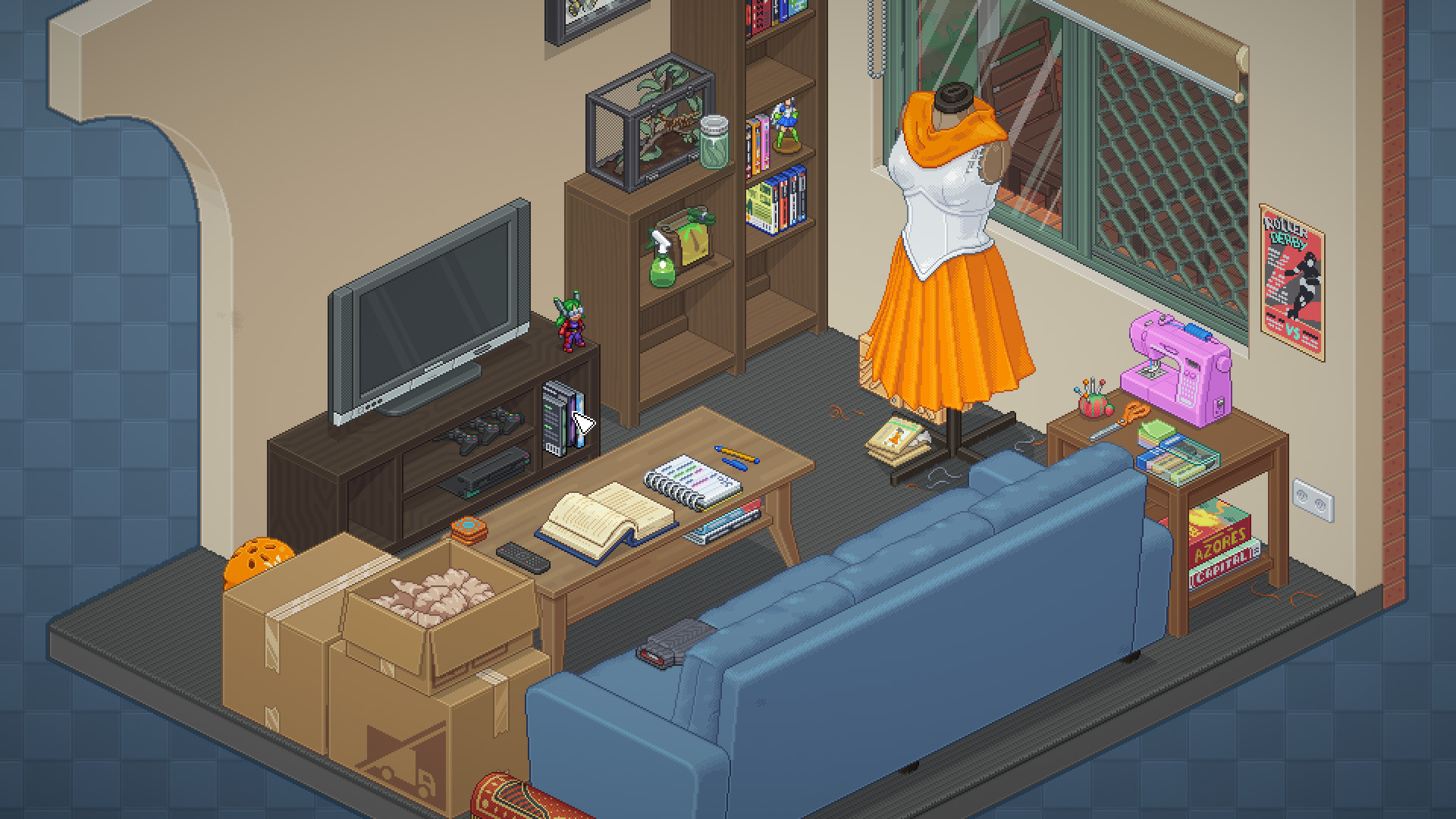 Скриншот: Unpacking