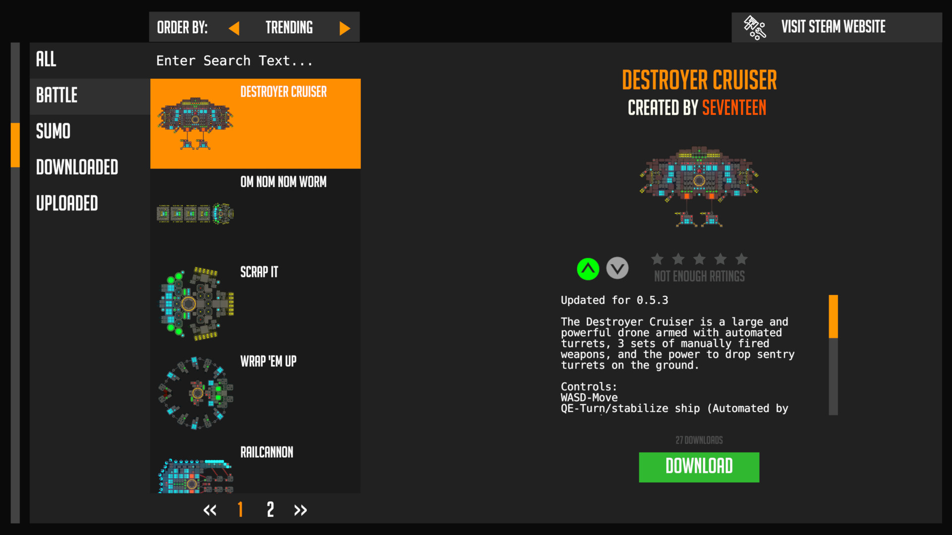 Скриншот: Nimbatus - The Space Drone Constructor