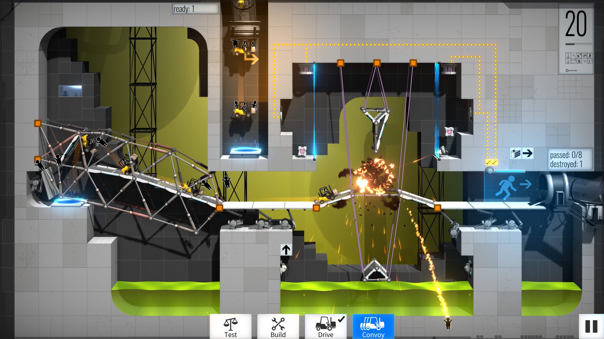 Скриншот: Bridge Constructor Portal